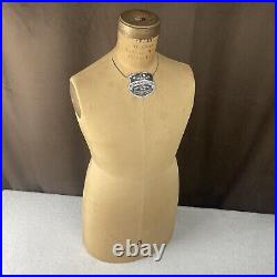 Vtg 1940s J. R. Bauman Normal Model Designer Dress Form Antique Mannequin Size 5