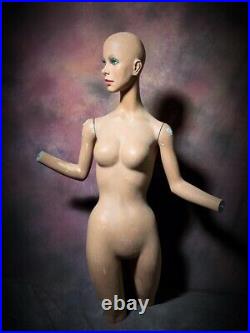 WOLF/VINE Mannequin Creepy Distressed Display Female Realistic Vintage Oddity