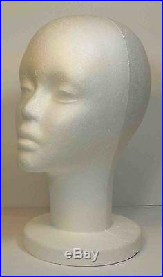 Wig Female Styrofoam Head Foam Mannequin Display 12 (12pcs)
