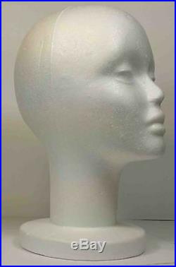 Wig Female Styrofoam Head Foam Mannequin Display 12 (6pcs)