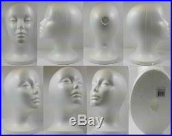Wig Styrofoam Head Foam Mannequin Display 10.5 (12pcs)