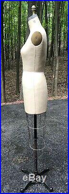Wolf Form Co Vintage Dress Form Collapsible Mannequin Model 1987 Size 8