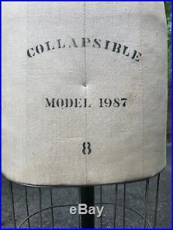 Wolf Form Co Vintage Dress Form Collapsible Mannequin Model 1987 Size 8