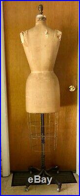 Wolf Mannequin Collapsible female Model 1967 Size10 Vintage Dress Form