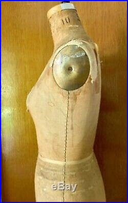 Wolf Mannequin Collapsible female Model 1967 Size10 Vintage Dress Form