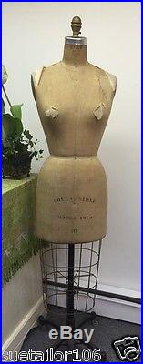 Wolf Model Form Co Size 10 Dress Form Vintage Model 1973 Collapsible Made in USA