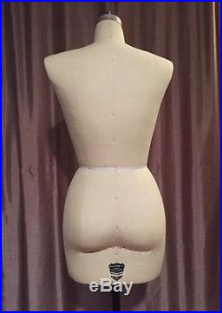 Wolf Model Form Co Size 8 (12) Dress Form Model 2000 Collapsible EUC Made in USA