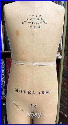 Wolf Vintage Dress Form Mannequin Model 1983 Boys Size 12