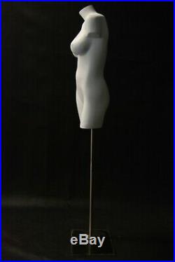 Women's Mannequin 3/4 Body Torso With Shoulders and Thighs Base Included