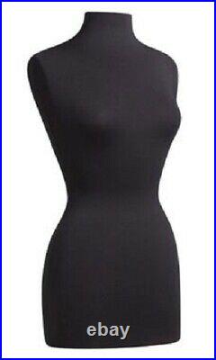 Womens Dressmaker Form Jersey Seamstress Dress Black Mannequin Female Stand